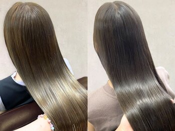 美容室 ファクト(fact)の写真/美髪へ導く話題のトリートメント【TOKIO】×縮毛矯正☆ナチュラルスタイルもワンランク上の艶ストレート♪