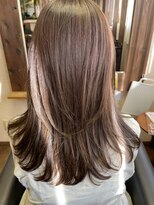 ヘアーズ はれるや(hair's)&nbsp;小顔レイヤーカットナチュラルくびれヘア艶カラーブラウン