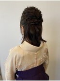 ヘアアレンジ&袴着付け