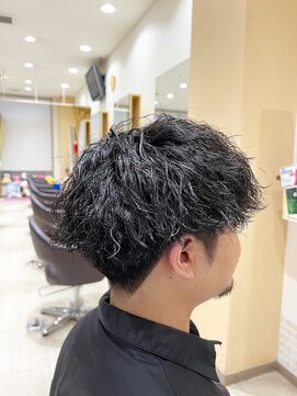 デザイニングヘアードゥ(designing hair Deux) メンズツイストスパイラルパーマ　【メンズ/メンズパーマ】