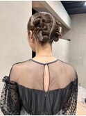 ヘアセット結婚式ヘアツインヘアアレンジ/中西