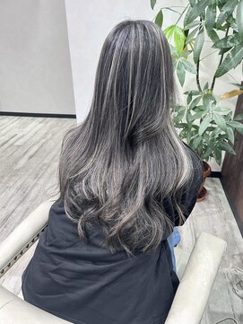 ベルヘアーデザイン 堺東(Belle hair Design) コントラストハイライト/外国人風/レイヤーカット/ブリーチ/堺東