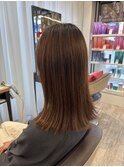 オリーブグレージュ外はねスタイル