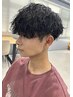 メンズカット+波巻きスパイラルパーマ￥13200