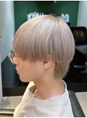 ミルクティーベージュ/ラウンドマッシュ/ホワイトミルクティー