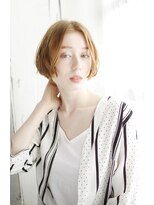 シャンティ 目白(SHANTi) センターパートのニュアンスカールボブスタイル