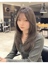 シェイト レイヤーカット 天神(ciate)&nbsp;レイヤー/ケアブリーチ/ダブルカラー/ミルクティーベージュ/天神