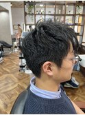 MEN’S HAIR/サーフカール/刈り上げセンターパート/印西