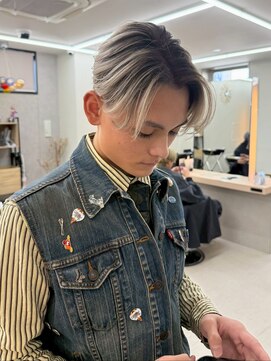 アリープパロット(ALEAP parrot) メンズ/カルマパーマ/ハイライトカラー