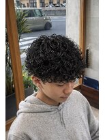 エッジ(EDGE)&nbsp;大分メンズ刈り上げマッシュ波巻きスパイラルパーマスタイル