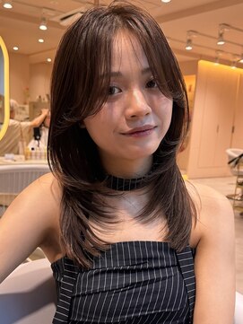 サンド ミュウ 横浜店(sand mieu) レイヤーカット/ハッシュカット/髪質改善/グレージュ/横浜