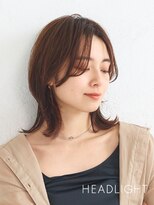 アーサスバイヘッドライト 印西千葉ニュータウン店(ursus byHEADLIGHT) 小顔魅せミディアムレイヤーウルフ似合わせ韓国前髪イメチェン