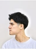 ツーブロックショートテーパーフェード