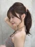 【お出かけ韓国セット】韓国風顔周りカット+コテ巻きヘアセット/名古屋