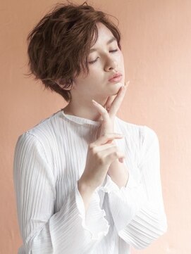 ミンクス 青山店(MINX) ふんわりウェーブスタイル #モード#3Dカラー#ミニマムボブ