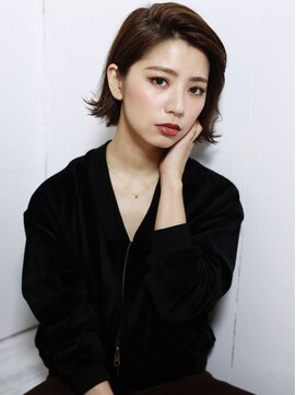 ウナカサ 箕面(unacasa) unacasa☆ダークグレージュボブ