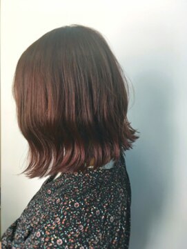 コピーヌ 高田馬場店(Copine) ピンク系で春っぽく☆外ハネボブディ×イルミナコーラルピンク☆