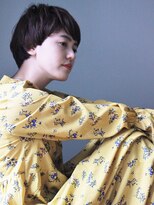 アトリエパーランプ(Atelier par LAMPE)&nbsp;ローライトでシックな斜めバング小顔マッシュウルフx