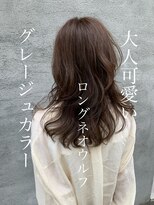 スイート ヘアデザイン(Suite HAIR DESIGN)&nbsp;大人かわいいロングウルフ透明感グレージュ