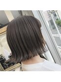 グレージュ×ボブ【稲毛】