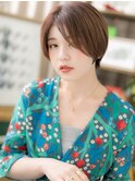 外国人風前髪なしショート斜めパングc4戸田公園20代30代40代!