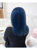 ブリーチonカラーブルー