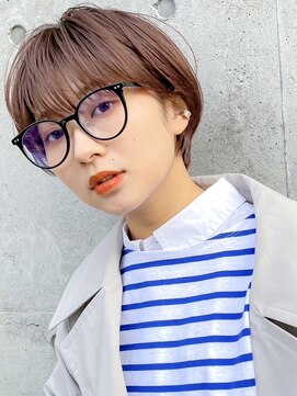 ガーデン タチカワ(garden tachikawa) 暖色カラー×束感ショート×小顔立体カット