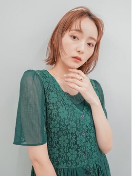 ジーテ(gite) レイヤーボブ/アプリコットオレンジ/横浜/横浜綱島/髪質改善