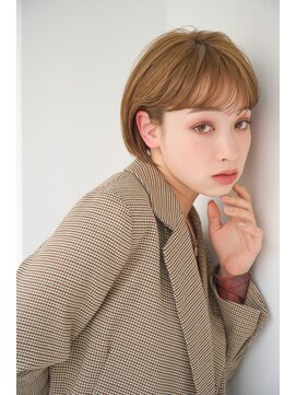 リトル 仙川(little) 耳掛けボブアッシュベージュ