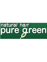 natural hair pure green