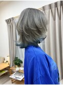 2色裾カラー