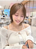 20代30代40代◎切りっぱなしボブ×インナーカラー