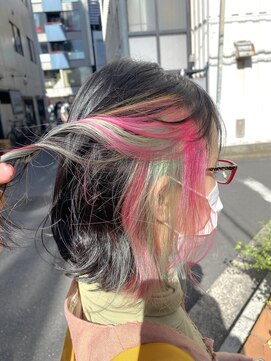 アマンヘアーイースト 吉祥寺東口店(Aman hair-e) インナーカラー2023A/W【Amanhair-e吉祥寺】
