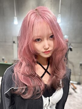 モニカ 栄店(MONIQA) ピンク×裾ブラウン