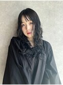ソバージュパーマ＋レイヤーカット