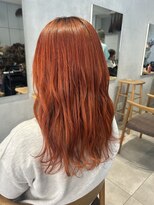 ミント(mint)&nbsp;☆春夏おすすめ！！オレンジカラー！！ブリーチ1回！！☆