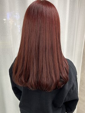 ルノン フィージュ(LUNON fieju) レッドブラウンカラー　/ブリーチ無しダブルカラー/韓国/艶髪