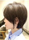 30代40代50代大人ナチュラルレイヤーショートボブ
