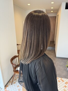 アッセンブル(ASSEMBLE) アッシュグレージュ×髪質改善縮毛矯正