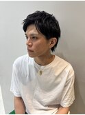 アッシュブラックカルマパーマベリーショートダークアッシュ