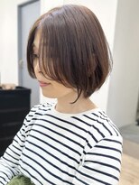 セイドット リー(Say. Ree)&nbsp;say.ホワイトグレージュチェリーブラウンショートボブベージュ