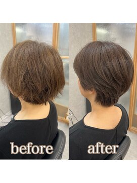 ヘアサロン ドットプラス 町田店(dot. plus) イメチェン/ホワイトブロンド/外ハネボブ/ワイドバング/町田