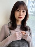 ミディアムレイヤー顔まわりレイヤーフェスレイヤー大人ヘア