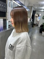 キング 心斎橋店(K!ng) ハイライトカラーミルクティーベージュレイヤーカット