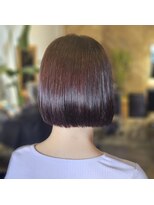 ヘアードレスビュー(hair dress V.I.E.W)&nbsp;ボブ×レッド×酸性ストレート