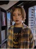 ニュアンスショート × Olive Greige
