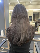 パークレーン アイス イヴェン(park lane ICI yeven) レイヤーボブブリーチなしダブルカラーミディアム春カラーロング