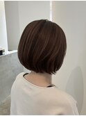 ショートボブ × ベージュカラー【大竹】