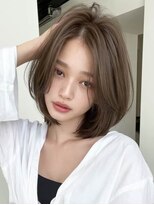 ロッソ 大橋店(Rosso)&nbsp;ブラウンのふんわり丸みボブ【大橋】