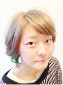 ミディアムレイヤーちょこっとグリーン！